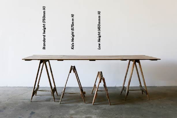 TRADITIONAL Trestle Table - KIDS