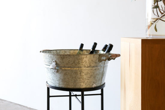 GALVANISED Drinks Tub WITH STAND